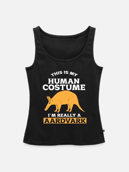 Erdferkel - Frauen Premium Organic Tank Top - Schwarz
