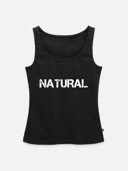Natural - Frauen Premium Organic Tank Top - Schwarz