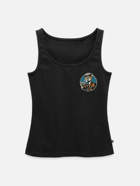 PAPI JAGUAR - Frauen Premium Organic Tank Top - Schwarz