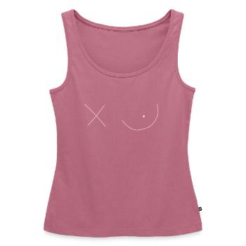 Breasts breasts - Women’s Premium Organic Tank top - mauve - Front - AI Model Female 172 light (172cm)