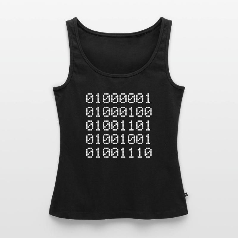 Admin Binary Binary Code Coder Computer Scientist Binary 01 Women’s Premium Organic Tank top