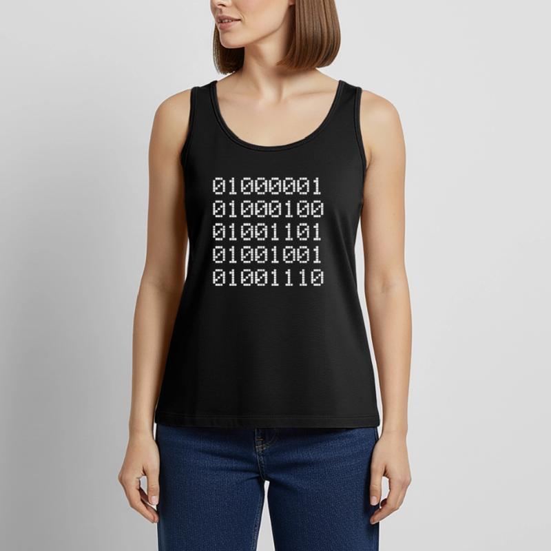 Admin Binary Binary Code Coder Computer Scientist Binary 01 Women’s Premium Organic Tank top