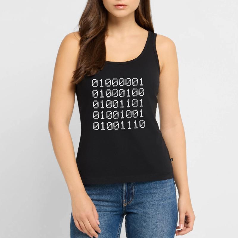 Admin Binary Binary Code Coder Computer Scientist Binary 01 Women’s Premium Organic Tank top
