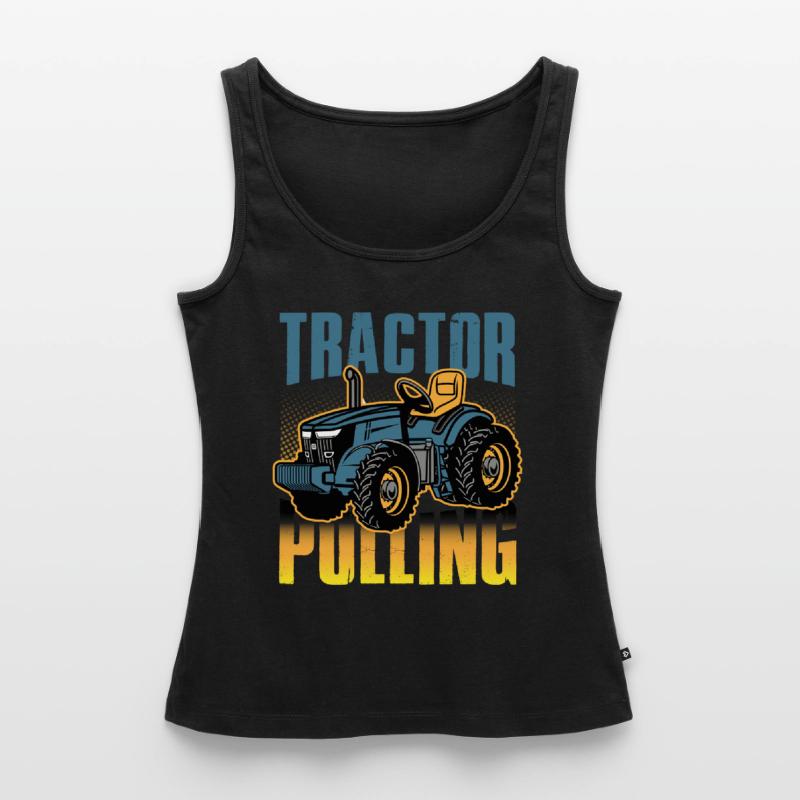 tractor pulling, tractor pulling pulling, racing, Frauen Premium Organic Tank Top