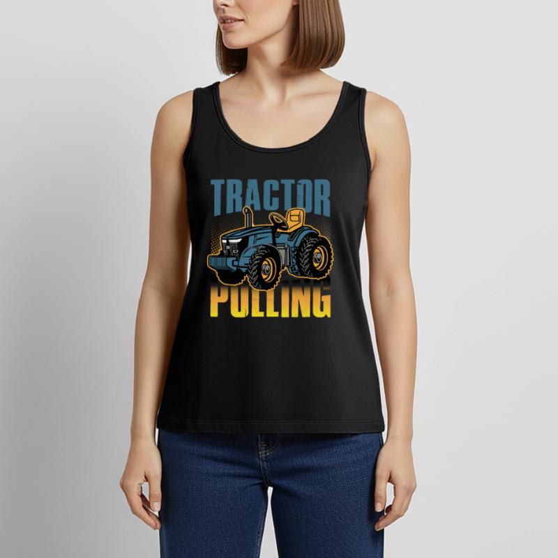 tractor pulling, tractor pulling pulling, racing, Frauen Premium Organic Tank Top