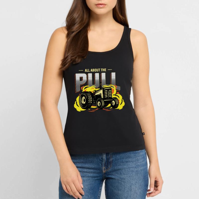 tractor pulling, tractor pulling Traktor, racing, Frauen Premium Organic Tank Top