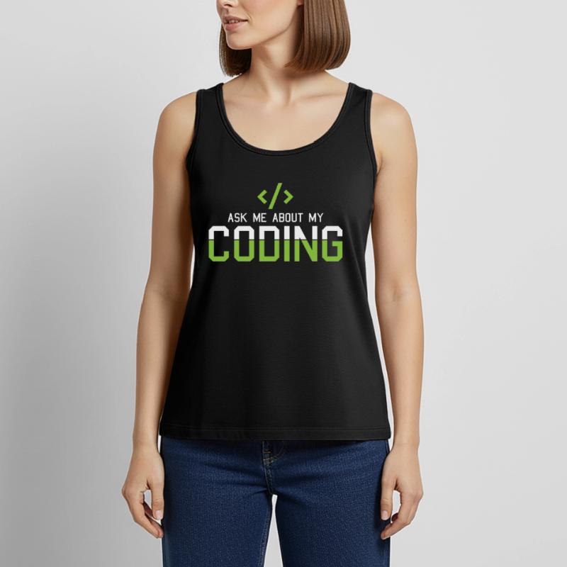 Hacking Programmer Hacker Code Coding Cadeau Débardeur bio Premium Femme