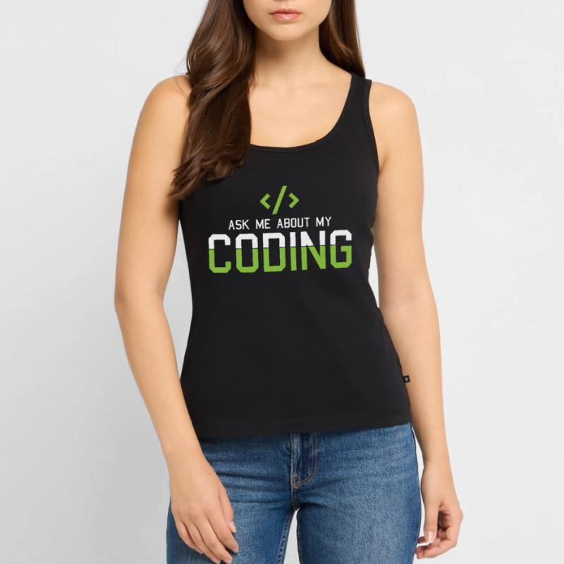 Hacking Programmer Hacker Code Coding Cadeau Débardeur bio Premium Femme