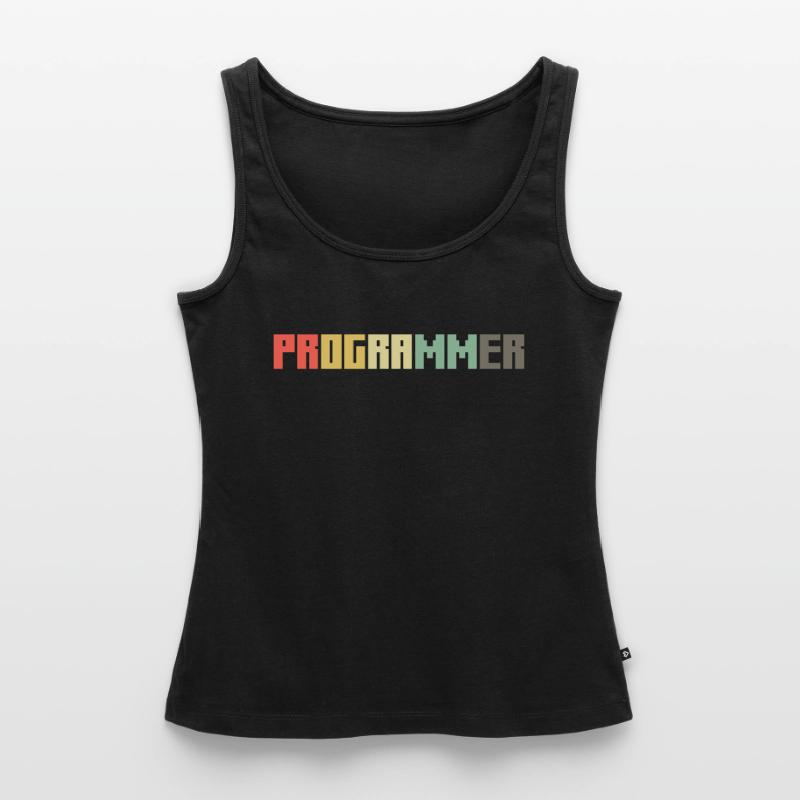 Vintage Programmer Coder Retro Developer Nerd Women’s Premium Organic Tank top