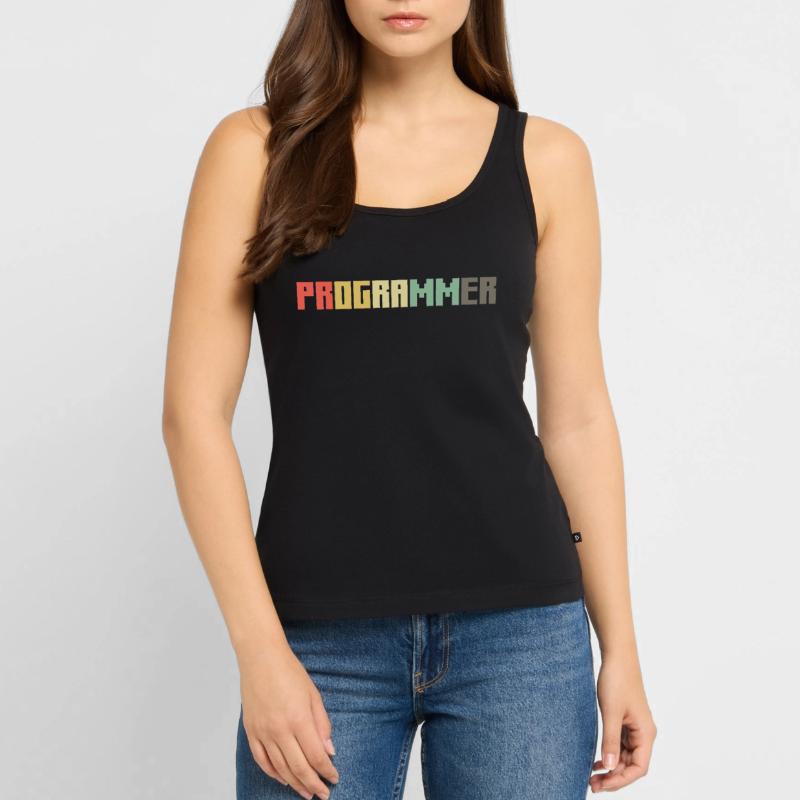 Vintage Programmer Coder Retro Developer Nerd Women’s Premium Organic Tank top