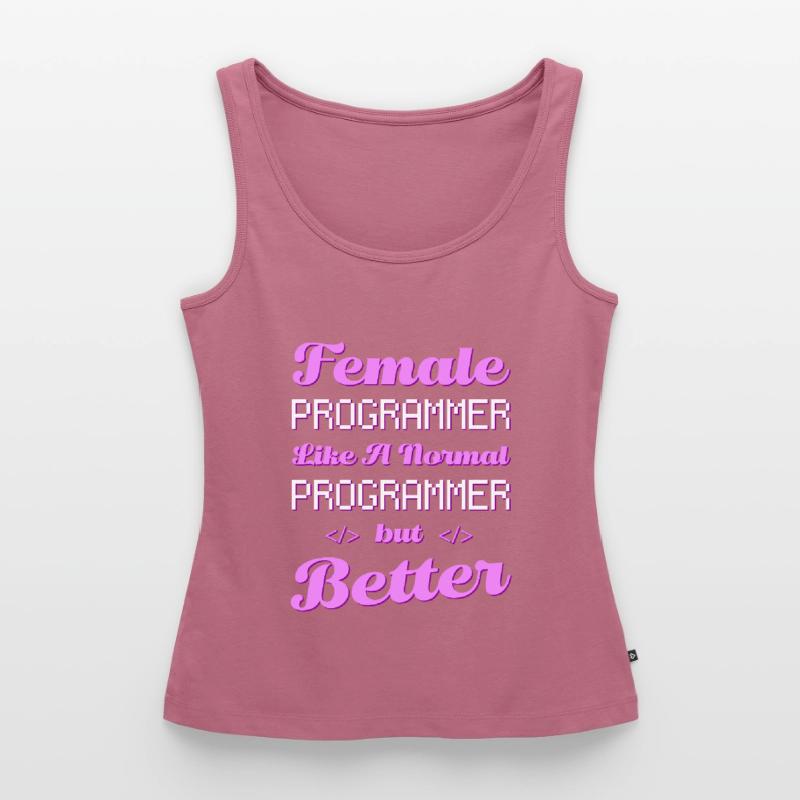 Developer Coder Programmer Female Women’s Premium Organic Tank top