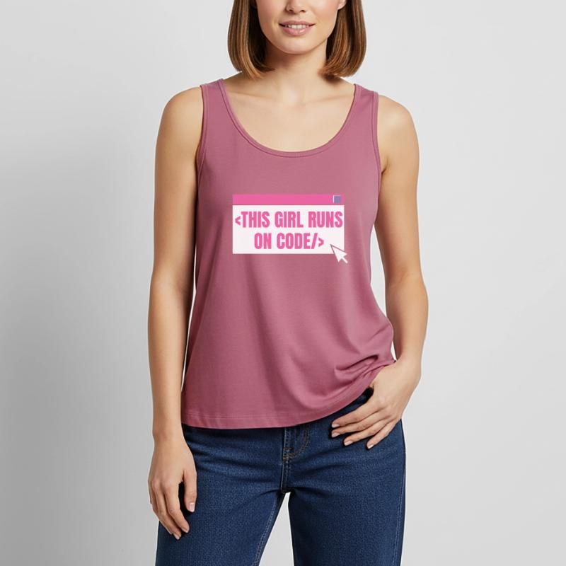 Developer Coder Programmer Girl Women’s Premium Organic Tank top