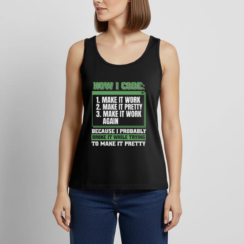 Developer, Coder, Programmer Women’s Premium Organic Tank top
