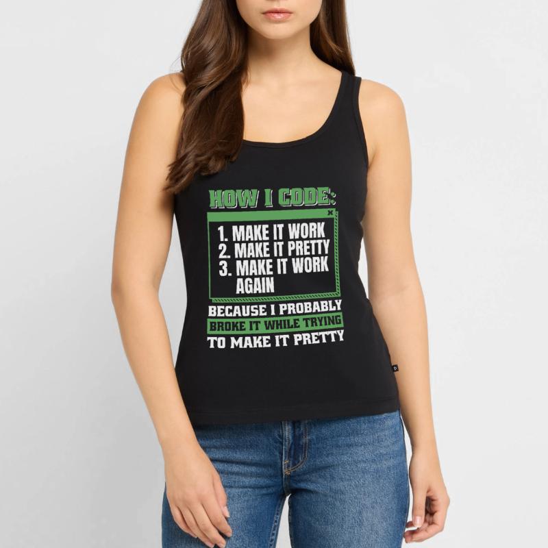 Developer, Coder, Programmer Women’s Premium Organic Tank top
