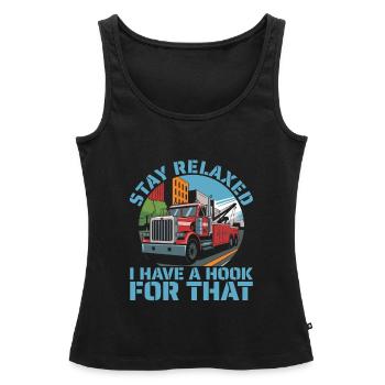 Abschleppdienst Abschlepper - Frauen Premium Organic Tank Top - Schwarz - Vorne - AI Model Female 172 light (172cm)