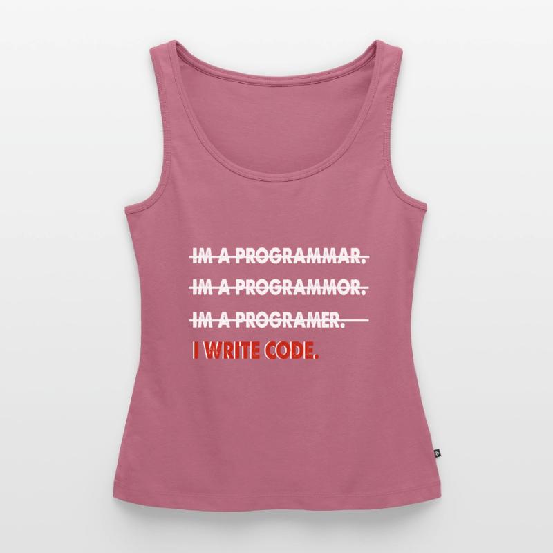 Coder coder funny gift Women’s Premium Organic Tank top