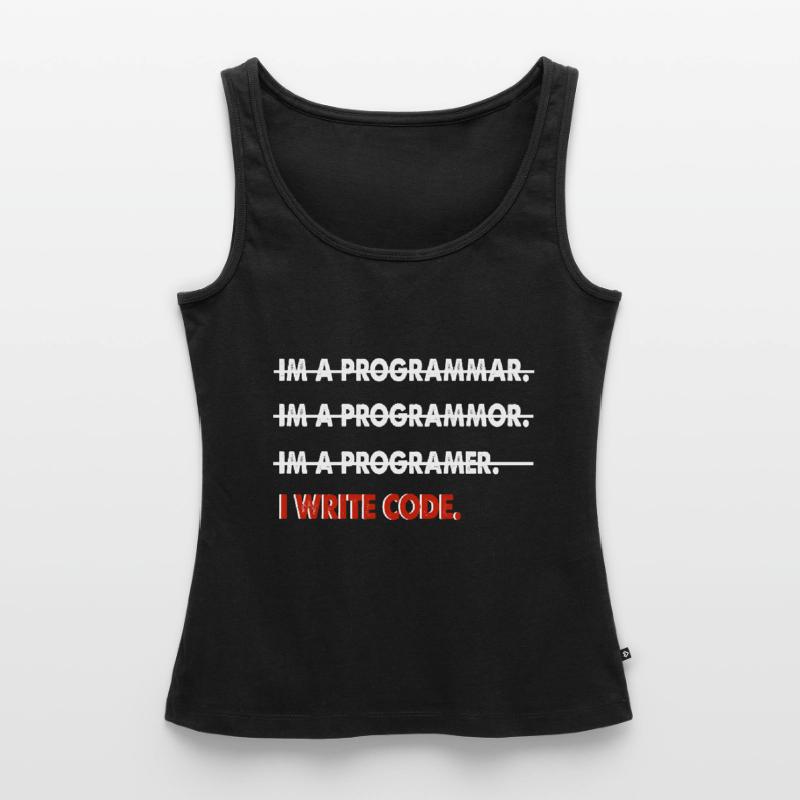 Coder coder funny gift Women’s Premium Organic Tank top