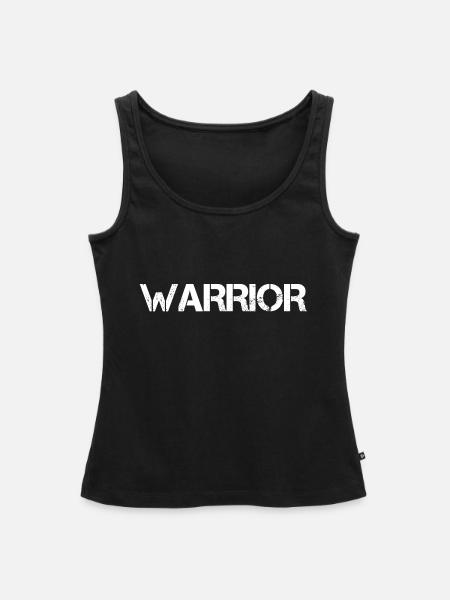 Warrior Krieger - Frauen Premium Organic Tank Top - Schwarz