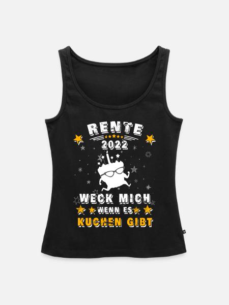 Rente 2022 - Frauen Premium Organic Tank Top - Schwarz