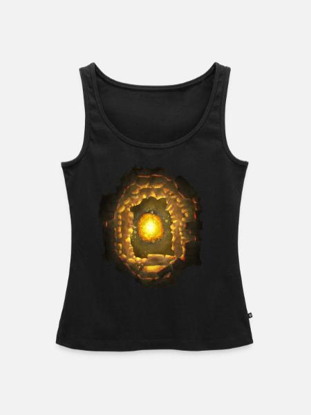 Feuriger Tempel - Frauen Premium Organic Tank Top - Schwarz