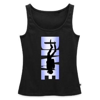 Scuba diving freediving snorbague - Débardeur bio Premium Femme - noir - Devant - AI Model Female 172 light (172cm)
