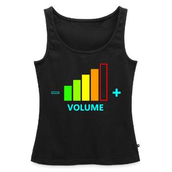 VOLUME UP MEN - Débardeur bio Premium Femme - noir - Devant - AI Model Female 172 light (172cm)