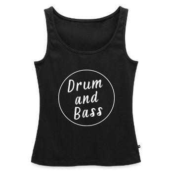 Drum and Bass / dnb / Drum& Bass - Débardeur bio Premium Femme - noir - Devant - AI Model Female 172 light (172cm)