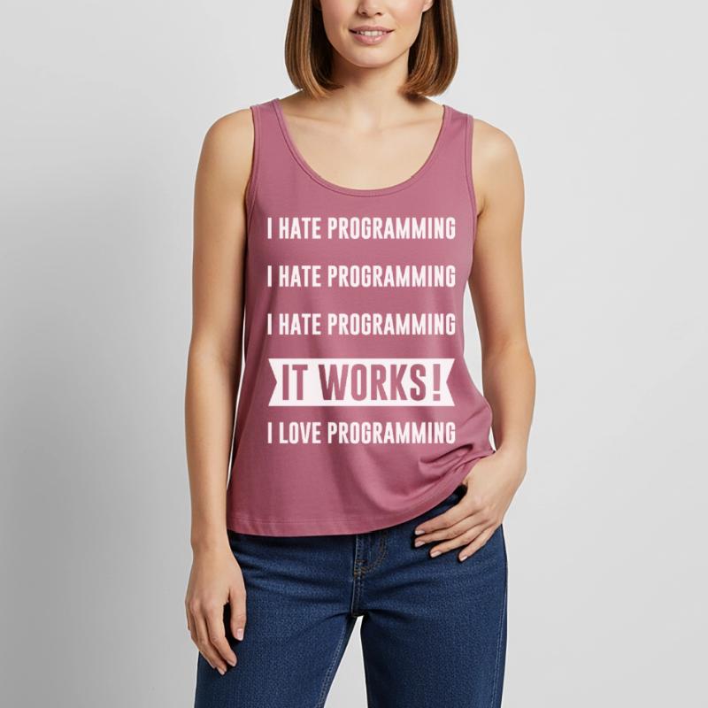 Programmer - I HATE PROGRAMMING Women’s Premium Organic Tank top