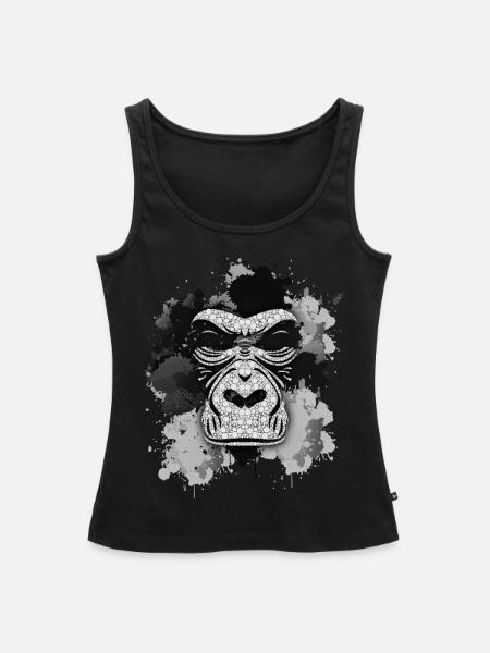 Gorilla - Frauen Premium Organic Tank Top - Schwarz