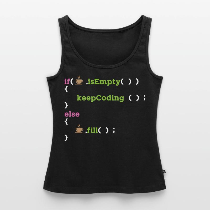Codeur Programmeur Logiciel Codage Nerd Débardeur bio Premium Femme