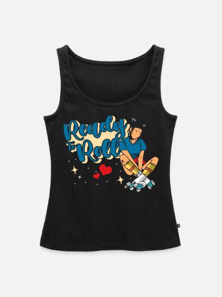 To Roll Roller Skate - Frauen Premium Organic Tank Top - Schwarz