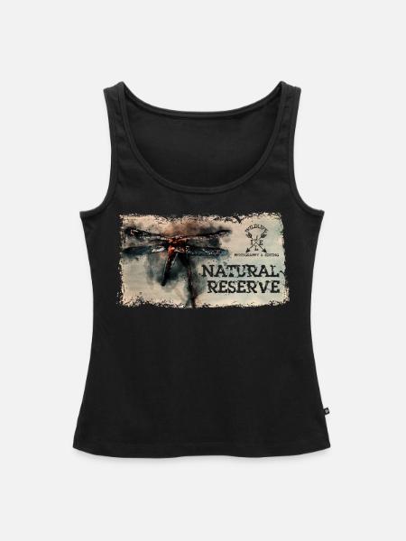 Serie "NATURSCHUTZGEBIET" - Odonate - Frauen Premium Organic Tank Top - Schwarz