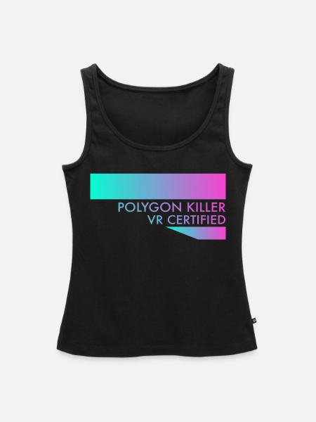 Polygon Killer - Frauen Premium Organic Tank Top - Schwarz