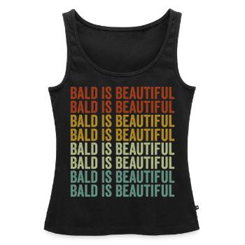 Kahl ist schön 4. Juli Kahl - Frauen Premium Organic Tank Top - Schwarz - Vorne - AI Model Female 172 light (172cm)
