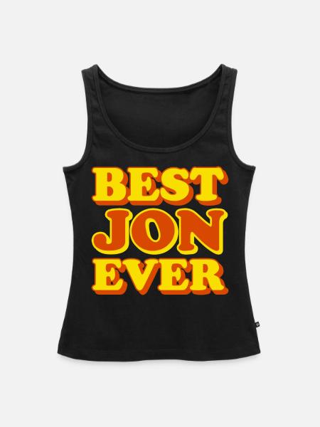 Jon Vorname Lustiges Geschenk - Frauen Premium Organic Tank Top - Schwarz