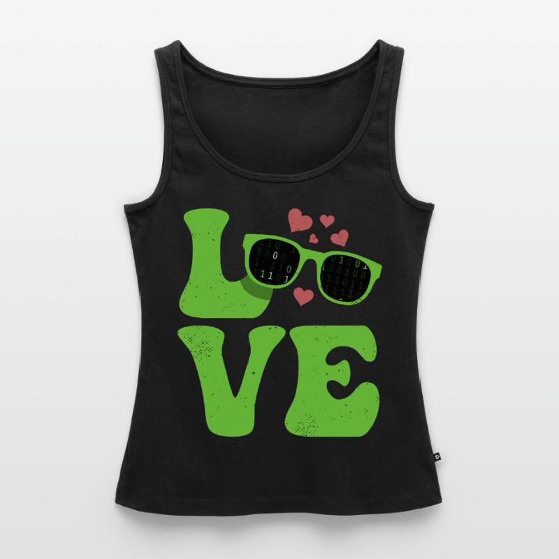Codierung Coder Programmierer LIEBE Programmierung Frauen Premium Organic Tank Top