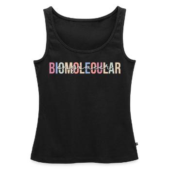 Technology BME - Women’s Premium Organic Tank top - black - Front - AI Model Female 172 light (172cm)
