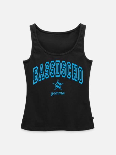 Bassdscho gemma Farbwechsel - Frauen Premium Organic Tank Top - Schwarz