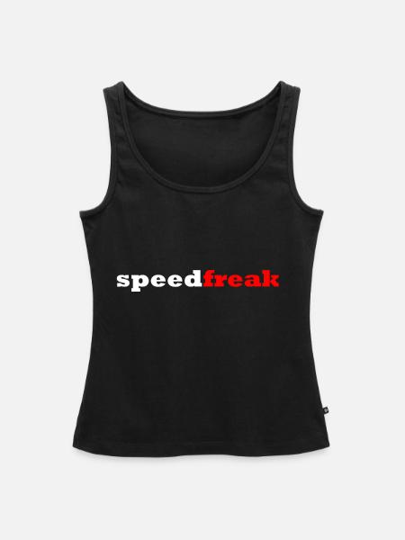 Speed Freak - Frauen Premium Organic Tank Top - Schwarz