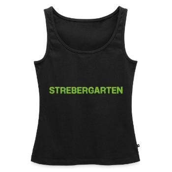Strebergarten Schrebergarten Kleingarten Garten - Frauen Premium Organic Tank Top - Schwarz - Vorne - AI Model Female 172 light (172cm)