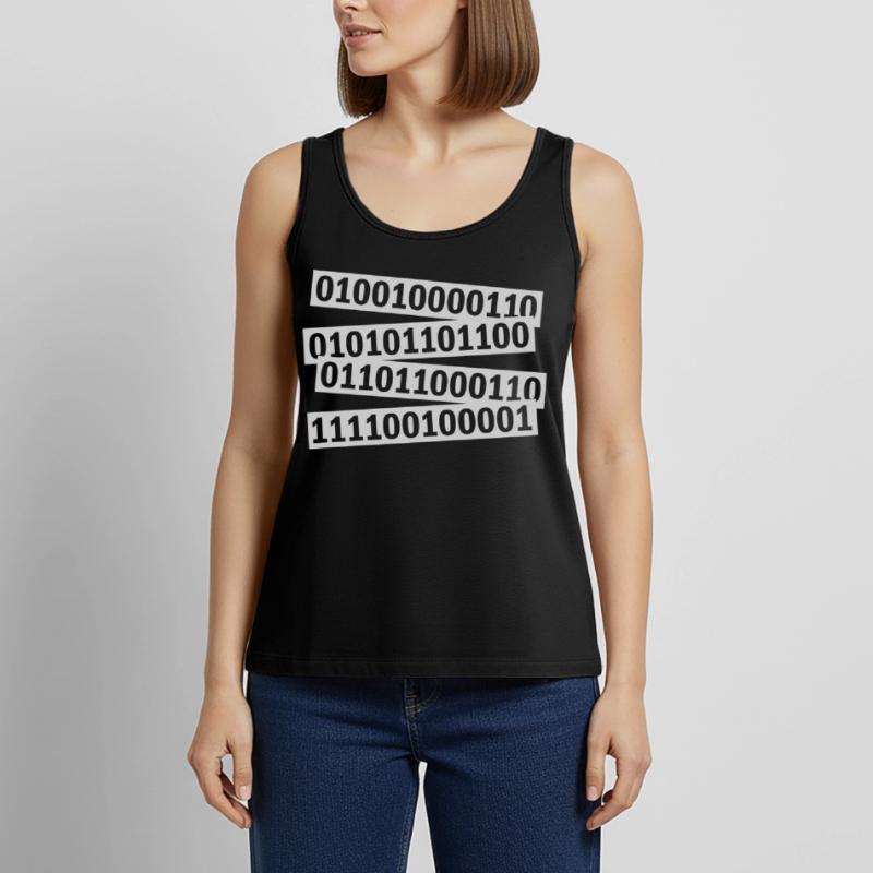 Binary Code Program Language Women’s Premium Organic Tank top