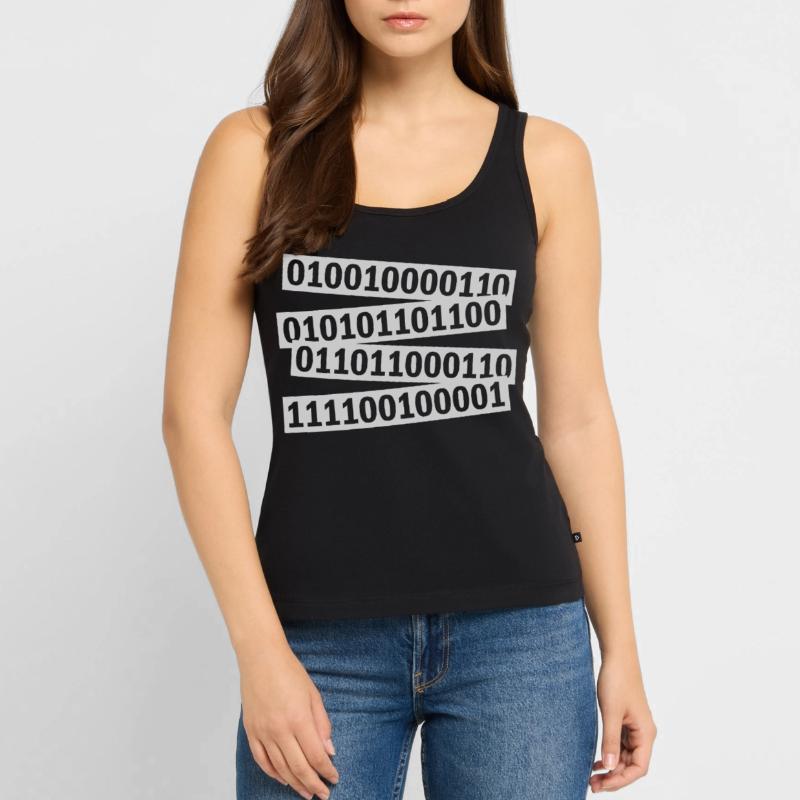 Binary Code Program Language Women’s Premium Organic Tank top