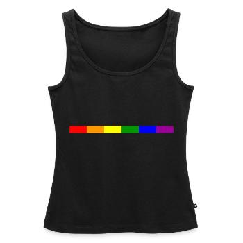 stylish re-bending - Women’s Premium Organic Tank top - black - Front - AI Model Female 172 light (172cm)