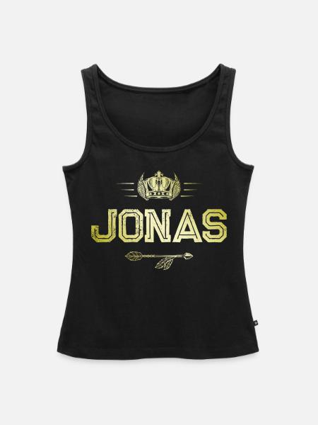 Jonas - Frauen Premium Organic Tank Top - Schwarz
