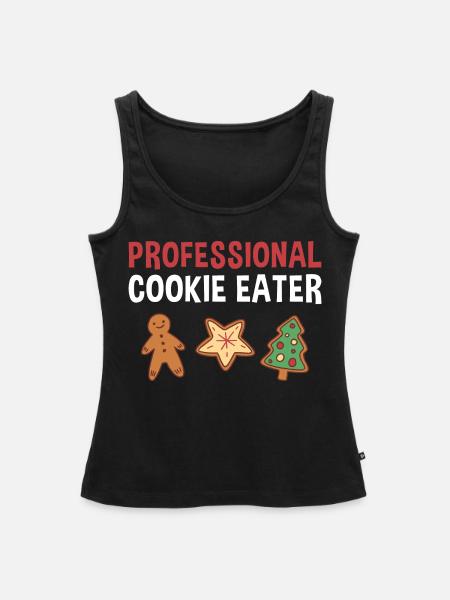 Baking Professional Cookie Eater Cookie - Frauen Premium Organic Tank Top - Schwarz