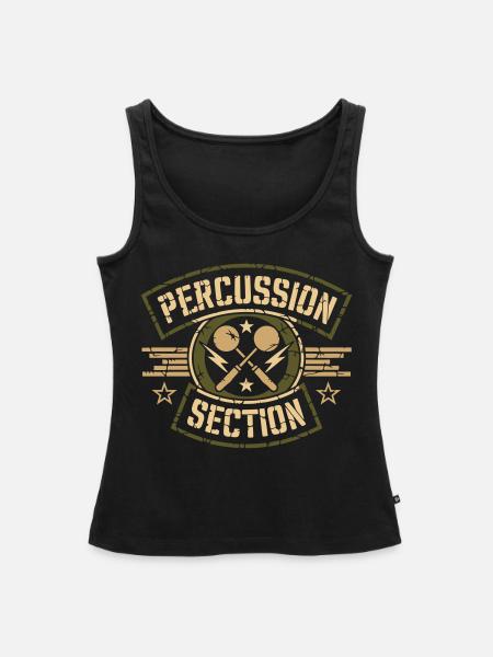 Abzeichen der Percussion-Sektion - Frauen Premium Organic Tank Top - Schwarz