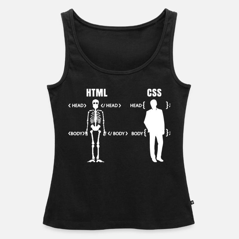 Developer Coder Definition Funny Programmer spruch - Frauen Premium Organic Tank Top - Schwarz