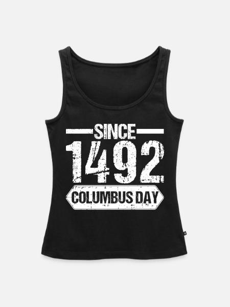 Christopher Columbus - Frauen Premium Organic Tank Top - Schwarz