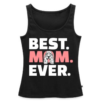 Cocker Spaniel - Women’s Premium Organic Tank top - black - Front - AI Model Female 172 light (172cm)