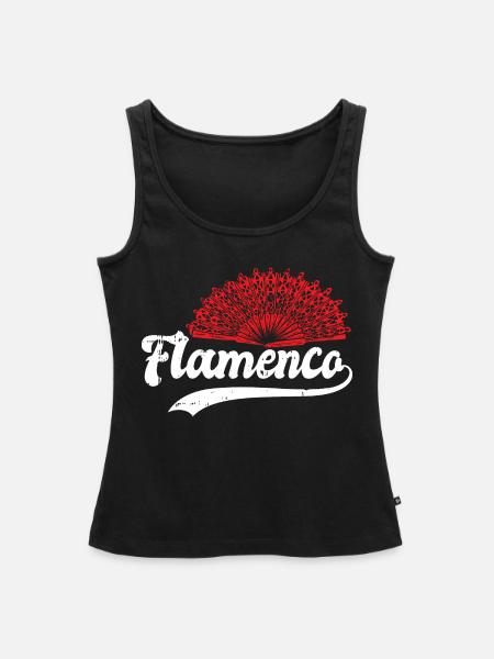 Flamenco - Frauen Premium Organic Tank Top - Schwarz